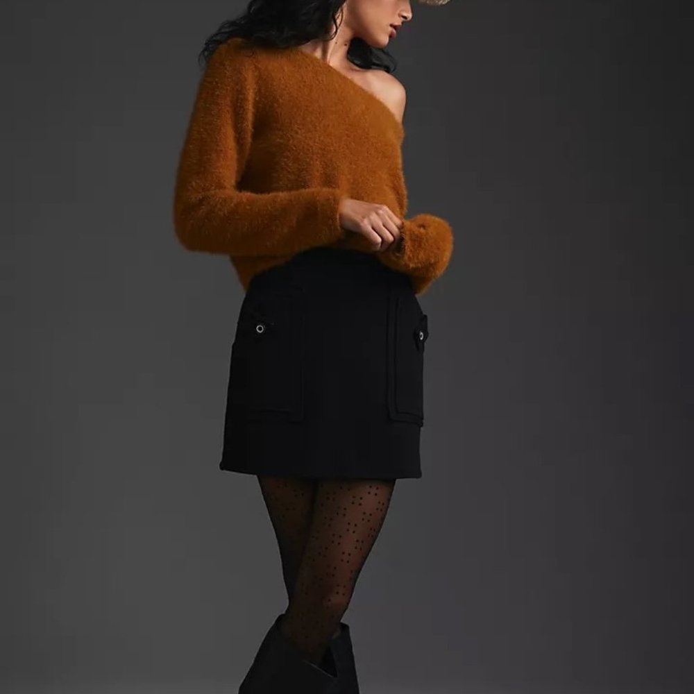 NWT Pilcro Cropped Eyelash Sweater - Size XS